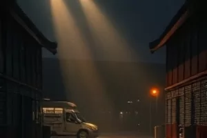 《雪线之上》横版封面，登山者沿着雪坡向上行进的身影