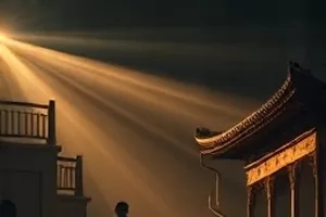 《纸飞机航线》横版封面，白色纸飞机越过城市楼顶